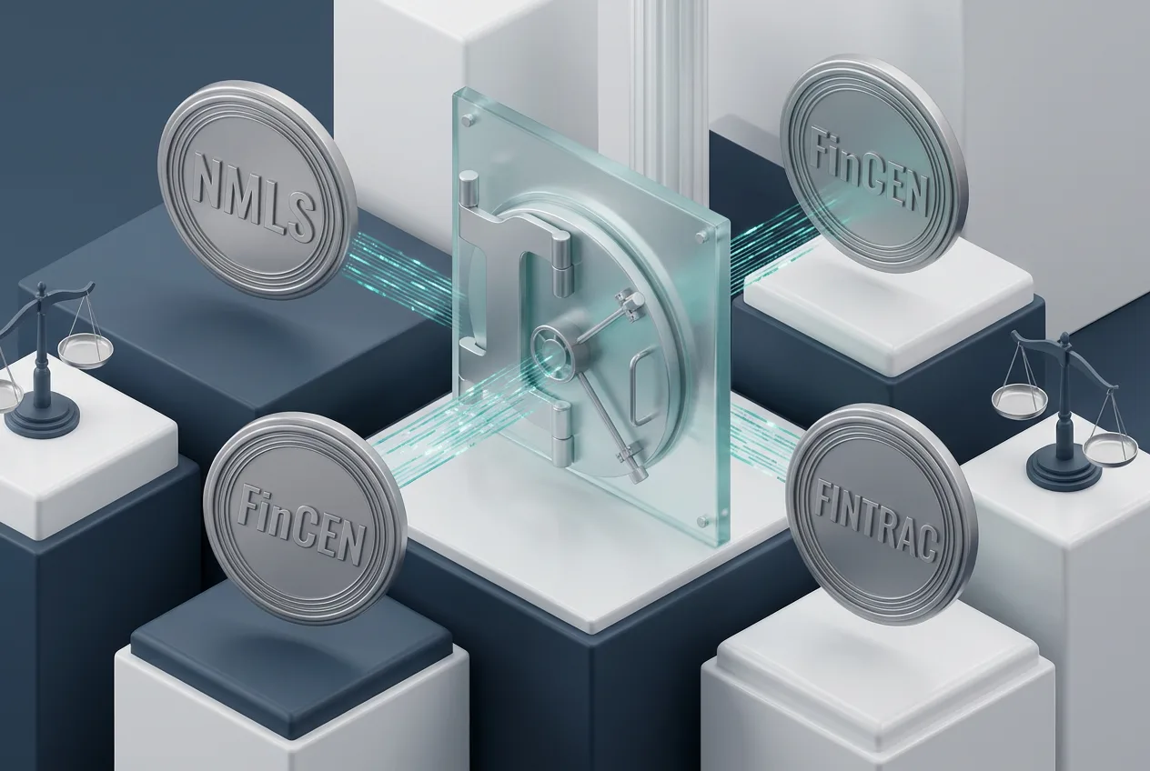 Zero Hash regulatory licenses and compliance framework 3D illustration