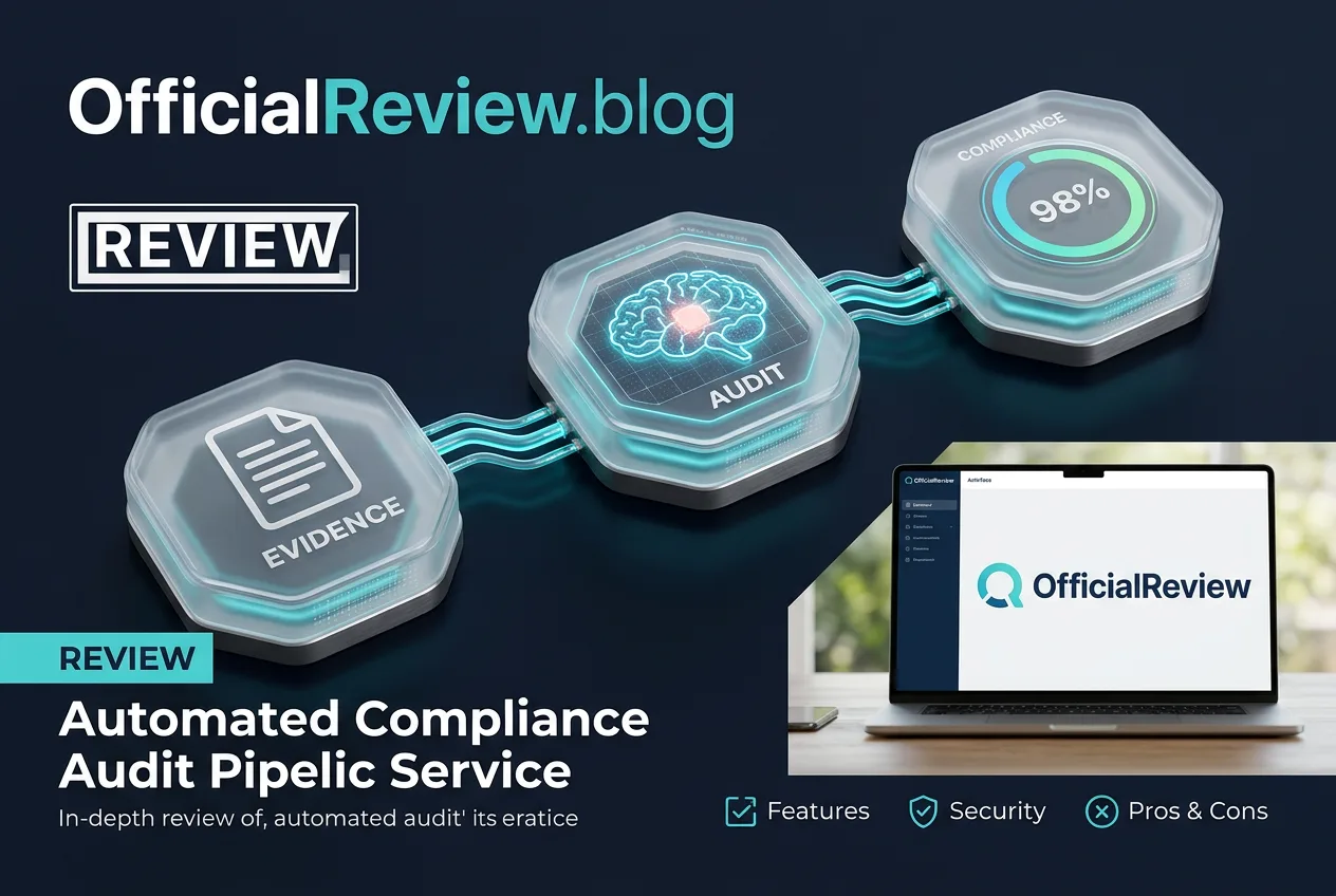 3D infographic showing the Optro autonomous audit and risk assessment scoring workflow.
