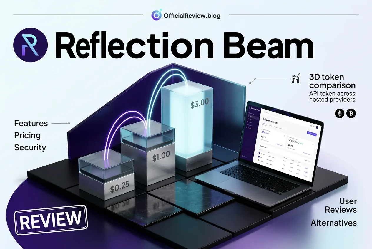 3D editorial comparison chart displaying Reflection Beam API pricing per million tokens.